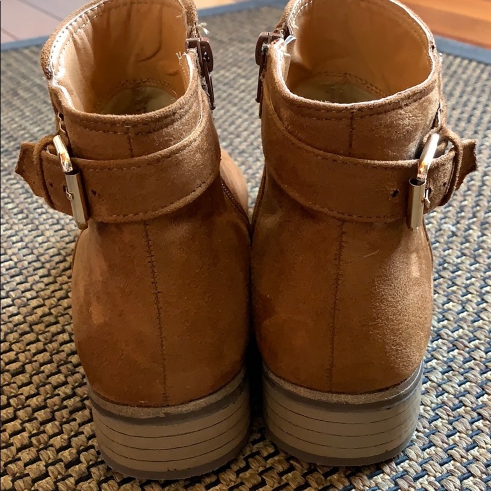 Tan Suede Booties - Picture 2 of 4